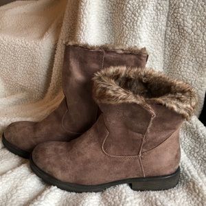 faux suede booties